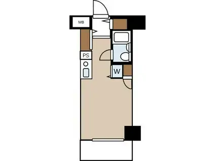 グリーンプラザ東あずま(ワンルーム/11階)の間取り写真