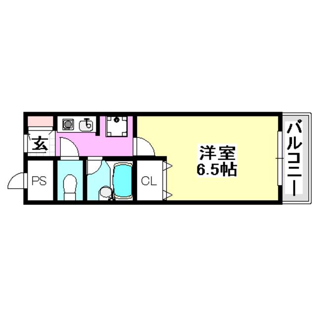 プラザハイツ見付山(1K/3階)の間取り写真