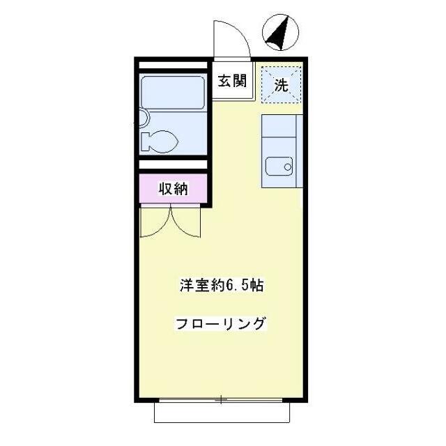 ジョイ深沢(ワンルーム/1階)の間取り写真