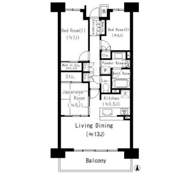 パークホームズ上小田井コンフォートウィル(3LDK/9階)の間取り写真