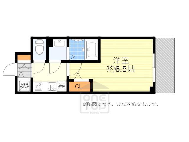 CREST TAPP 庄内(1K/8階)の間取り写真