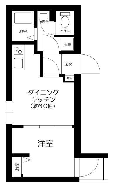 THE RESIDENCE NIHONBASHI(1DK/2階)の間取り写真