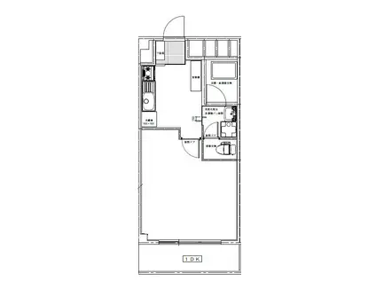 TCRE上板橋常盤台(1DK/4階)の間取り写真