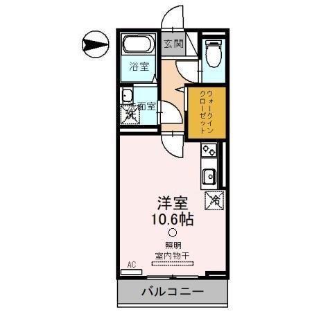 未来館OOMIYA(ワンルーム/3階)の間取り写真