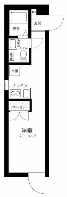 JASPER NISHIOCHIAI(1K/3階)の間取り写真