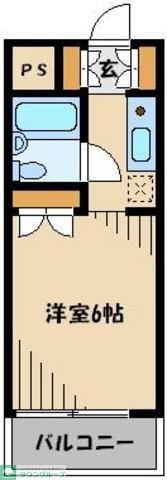 TOP与野第3(ワンルーム/4階)の間取り写真