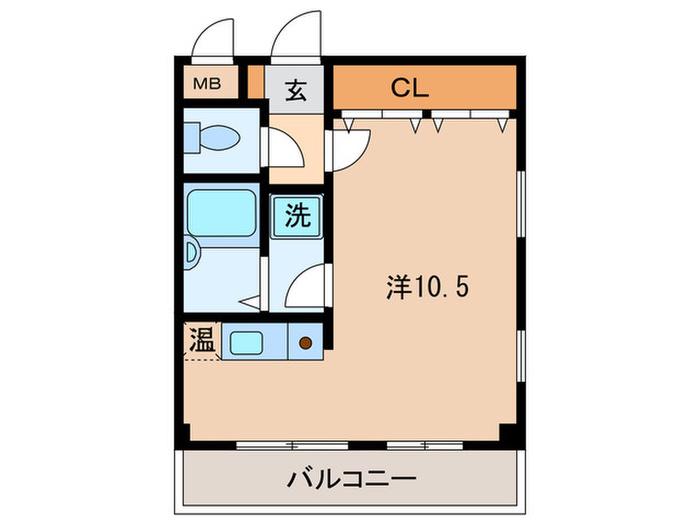 サカエマンション(ワンルーム/3階)の間取り写真