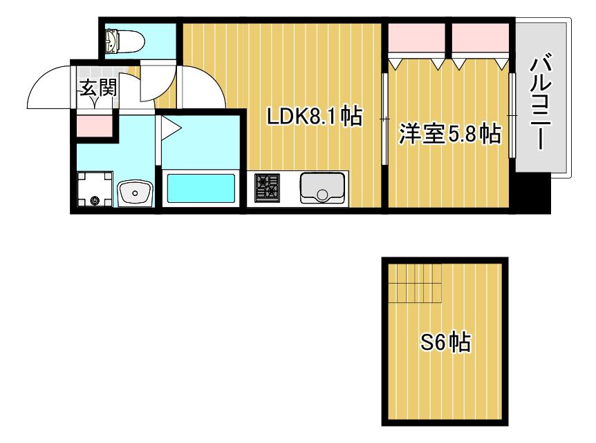 ZEUS月光(1SLDK/9階)の間取り写真