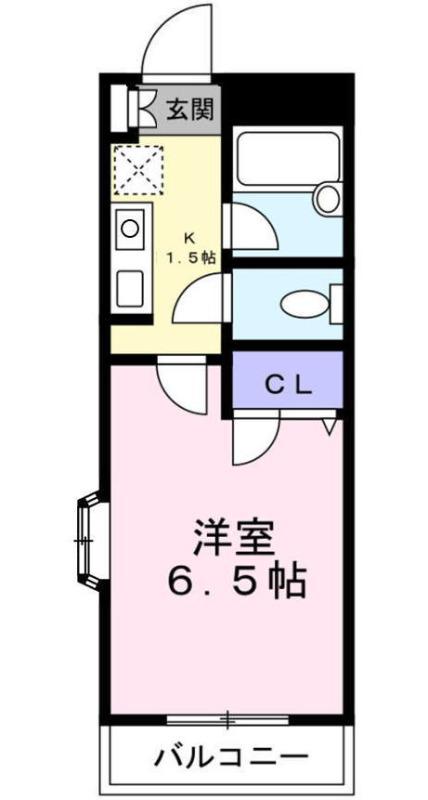 ドゥエルイースト(1K/4階)の間取り写真