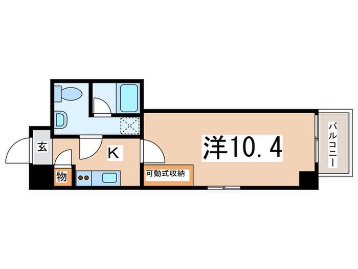 サンスト-リー東池袋(1K/6階)の間取り写真