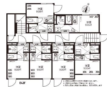スマイエ北新宿(ワンルーム/1階)の間取り写真