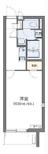 クレイノショコラ(1K/2階)の間取り写真