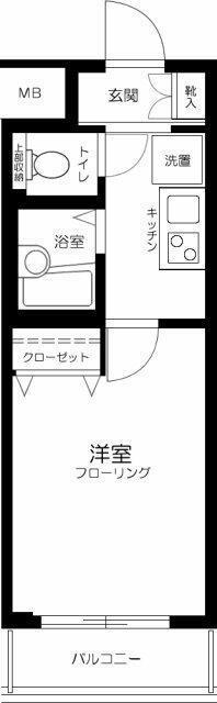 CQレジデンス練馬赤塚(1K/1階)の間取り写真