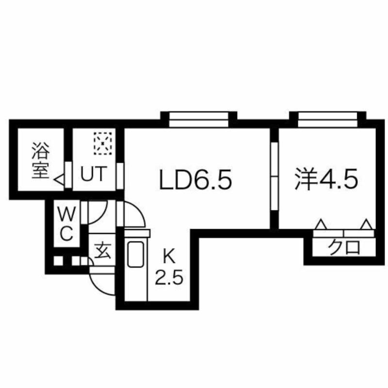 ジュピターI(1LDK/3階)の間取り写真