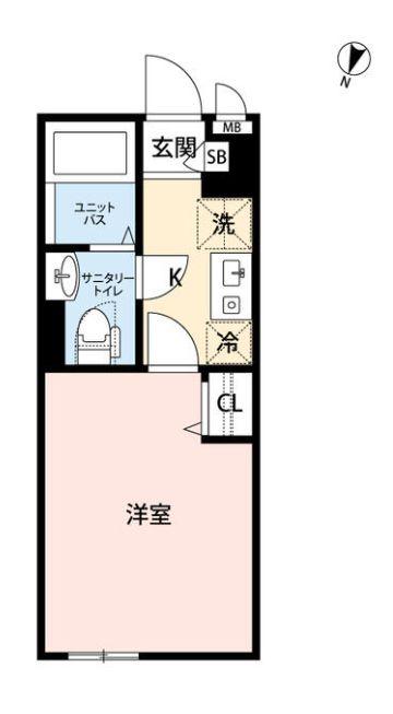 マイナビSTAYミライエ池袋明治通(1K/6階)の間取り写真