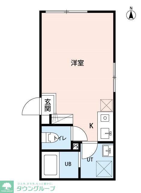 シャルム西新井(ワンルーム/3階)の間取り写真