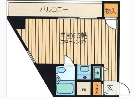 カーサマジカル入谷(ワンルーム/4階)の間取り写真