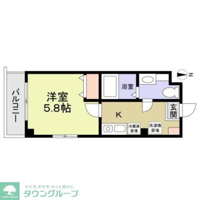 POD CREST I(1K/3階)の間取り写真