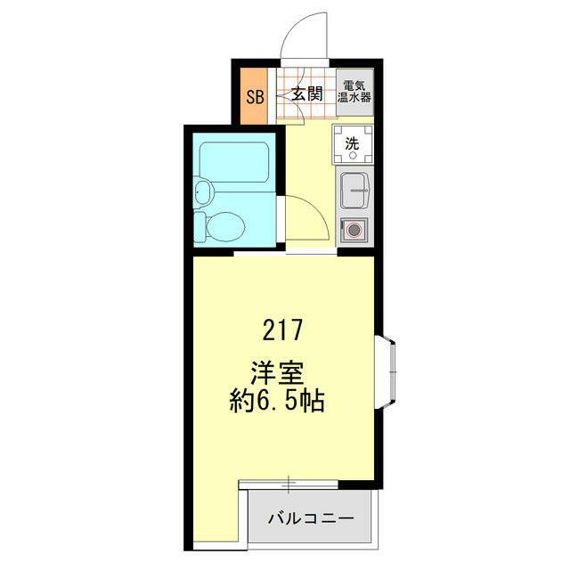 日神パレス戸塚(1K/2階)の間取り写真