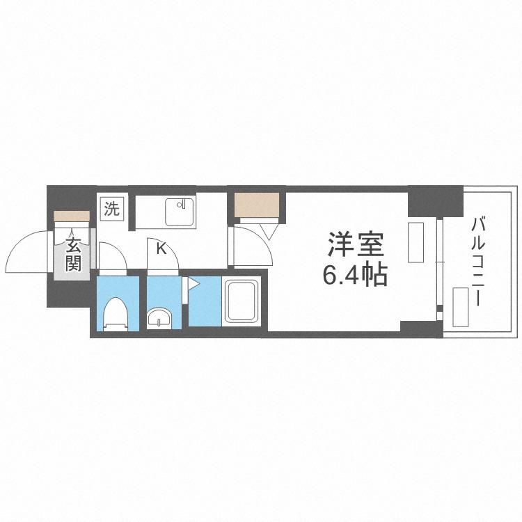 プレサンス新大阪ジェイズ(1K/11階)の間取り写真