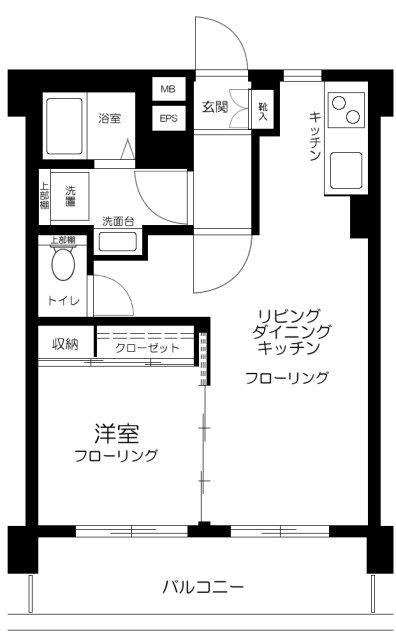 グレイス三軒茶屋(1LDK/10階)の間取り写真