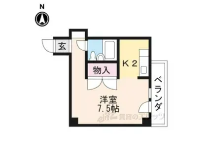 廣伸マンション(ワンルーム/3階)の間取り写真