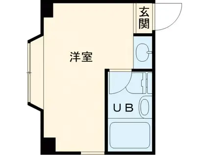 ロイヤル太秦(ワンルーム/1階)の間取り写真