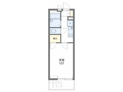 サンライズマンション(1K/1階)の間取り写真