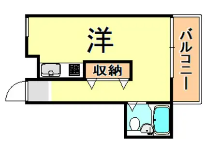 ダイド-メゾン武庫之荘Ⅵ(ワンルーム/4階)の間取り写真