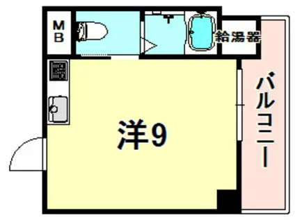 甲柔館アパート(ワンルーム/4階)の間取り写真