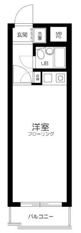 ロイヤルパレス原宿(ワンルーム/2階)の間取り写真