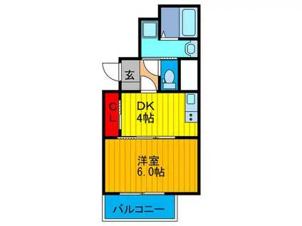 サクセス京阪本通(1DK/7階)の間取り写真