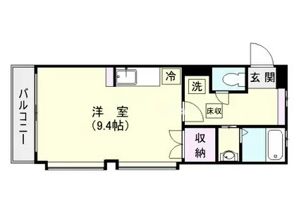リィ・サンテ宇宿(ワンルーム/1階)の間取り写真
