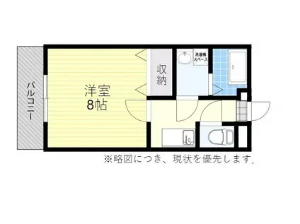SAKURA6(1K/1階)の間取り写真