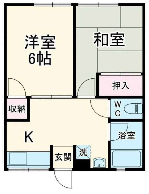 シティハイム岸和 1階階 間取り