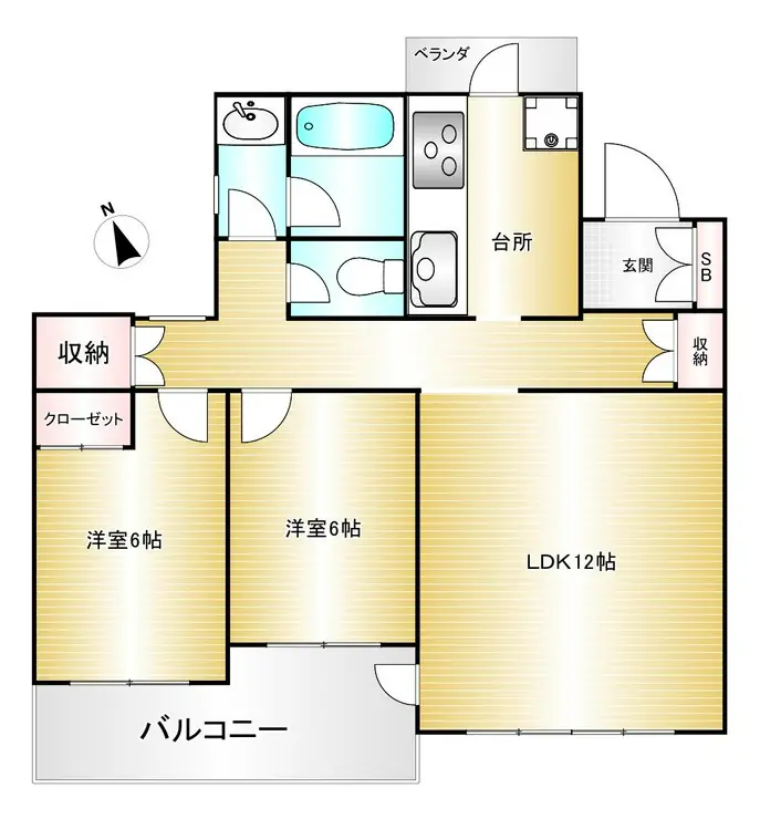 ストリーム等々力 2階階 間取り