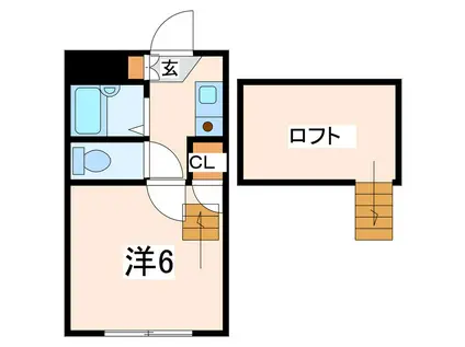 アーバンハイツ(1K/1階)の間取り写真