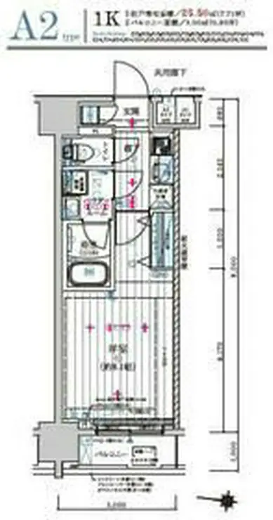 メインステージ森下II 4階階 間取り
