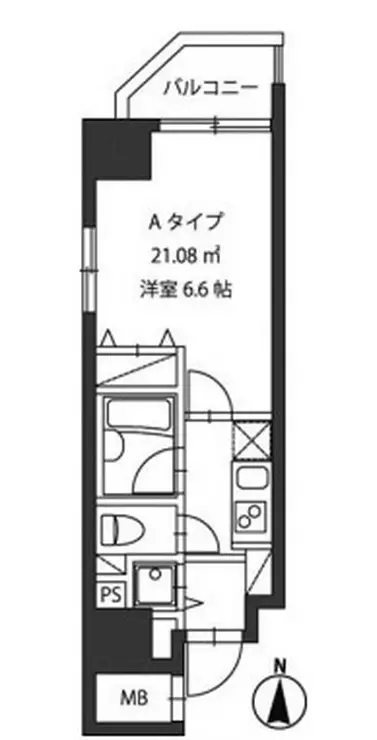 レジディア新御茶ノ水 7階階 間取り