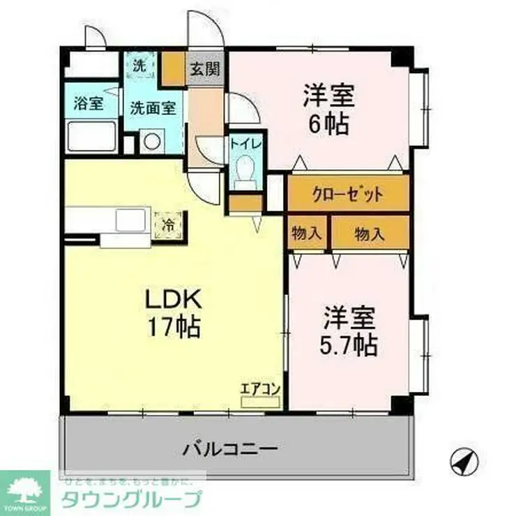 ヌーベルバーグ北柏 1階階 間取り