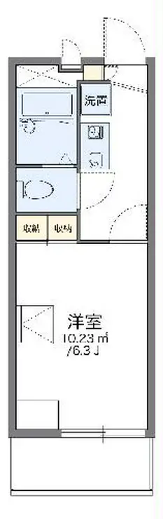 レオパレスMARUKA2 4階階 間取り