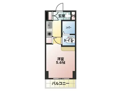 WE TSUDANUMA(ワンルーム/2階)の間取り写真