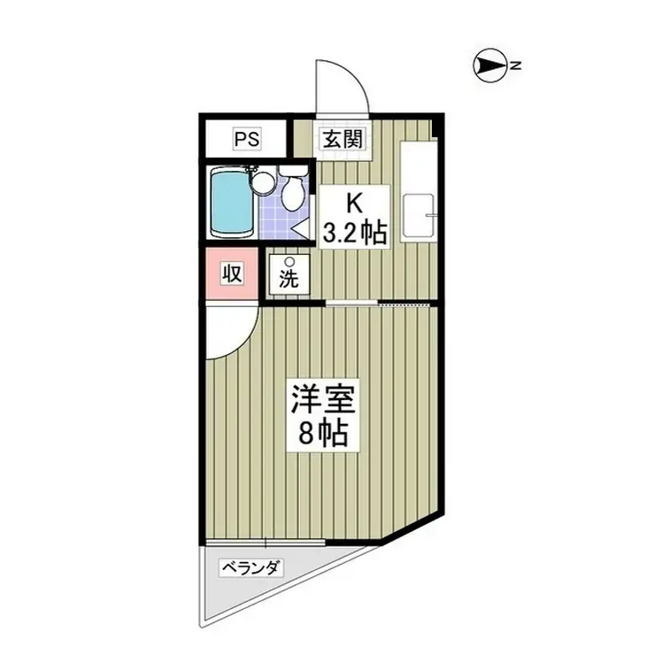 トラストホーム勝田台 3階階 間取り