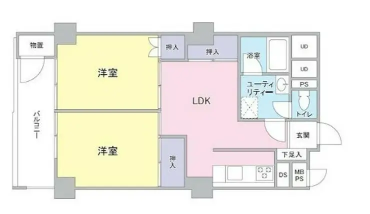 パークサイド船橋 4階階 間取り