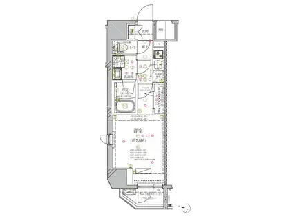 ディアレイシャス西武柳沢(1K/6階)の間取り写真