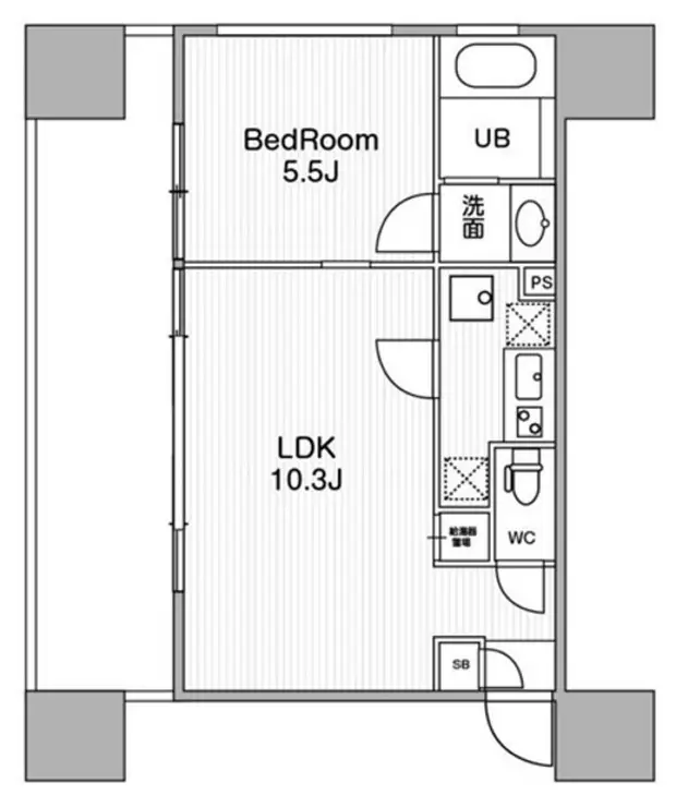 アーバンフラッツ池袋プレミアム 15階階 間取り