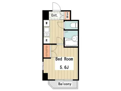 エクセリア浜田山(1K/7階)の間取り写真