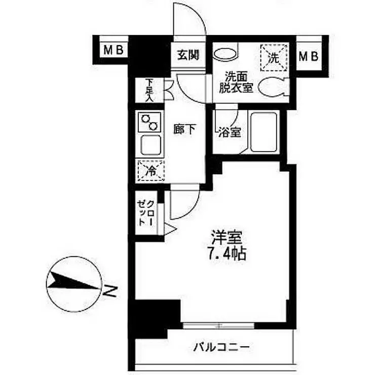 アイルイマージュ錦糸町 4階階 間取り