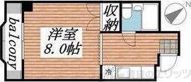 プレアール箕面粟生(1K/3階)の間取り写真