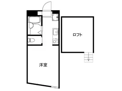 ヴィラ東武練馬II(ワンルーム/2階)の間取り写真